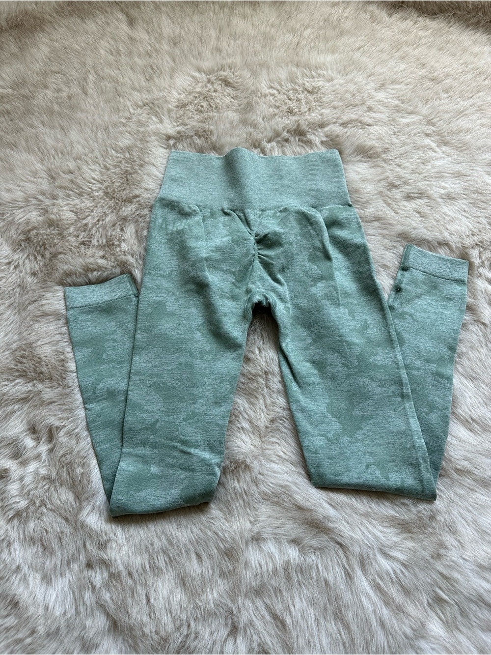 Gymshark sage green camo leggings